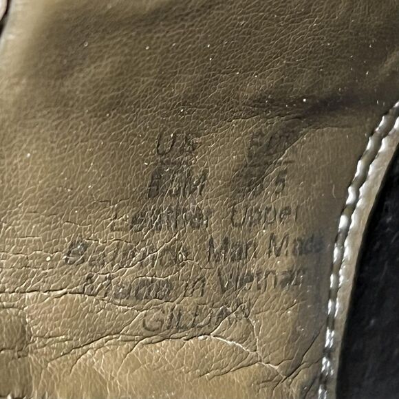 Sam Edelman Wedge Boots Womens Size 8.5 Tan Leather Chelsea Pointed Toe Booties - Picture 6 of 12